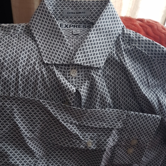 Express Mens Extra Slim Dress Shirt - Picture 2 of 2